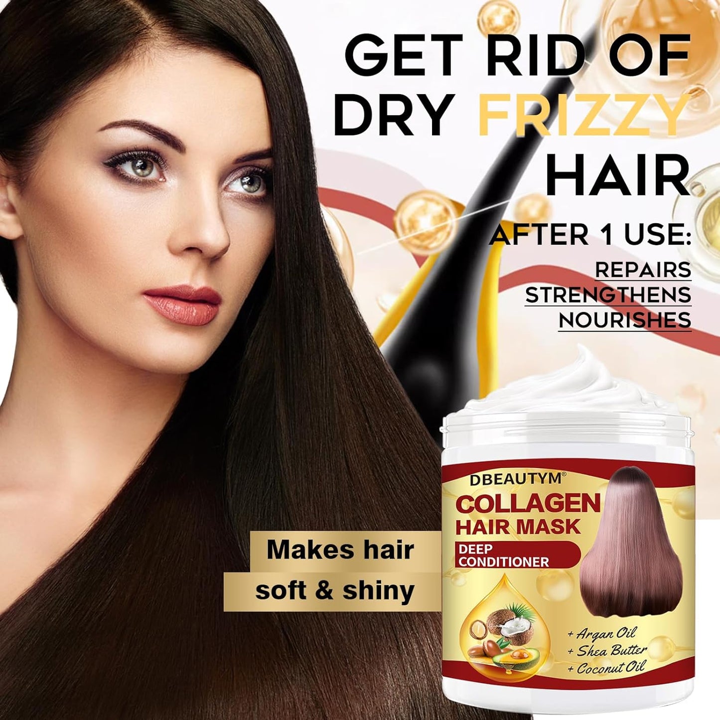 Revitalize Your Hair: Ultimate Collagen Hair Treatment Mask & Growth Serum for Nourishment, Repair, and Regrowth - Perfect for Men & Women!