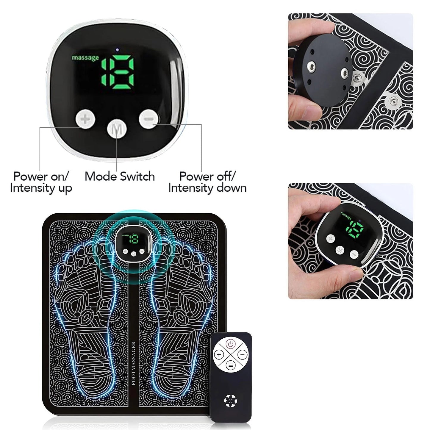 Foot Massager Mat,Foot Massager for Neuropathy Feet, Whole Body Massager for Neuropathy, Foot Massager for Circulation and Pain Relief, for Those Who Stand and Work All Day