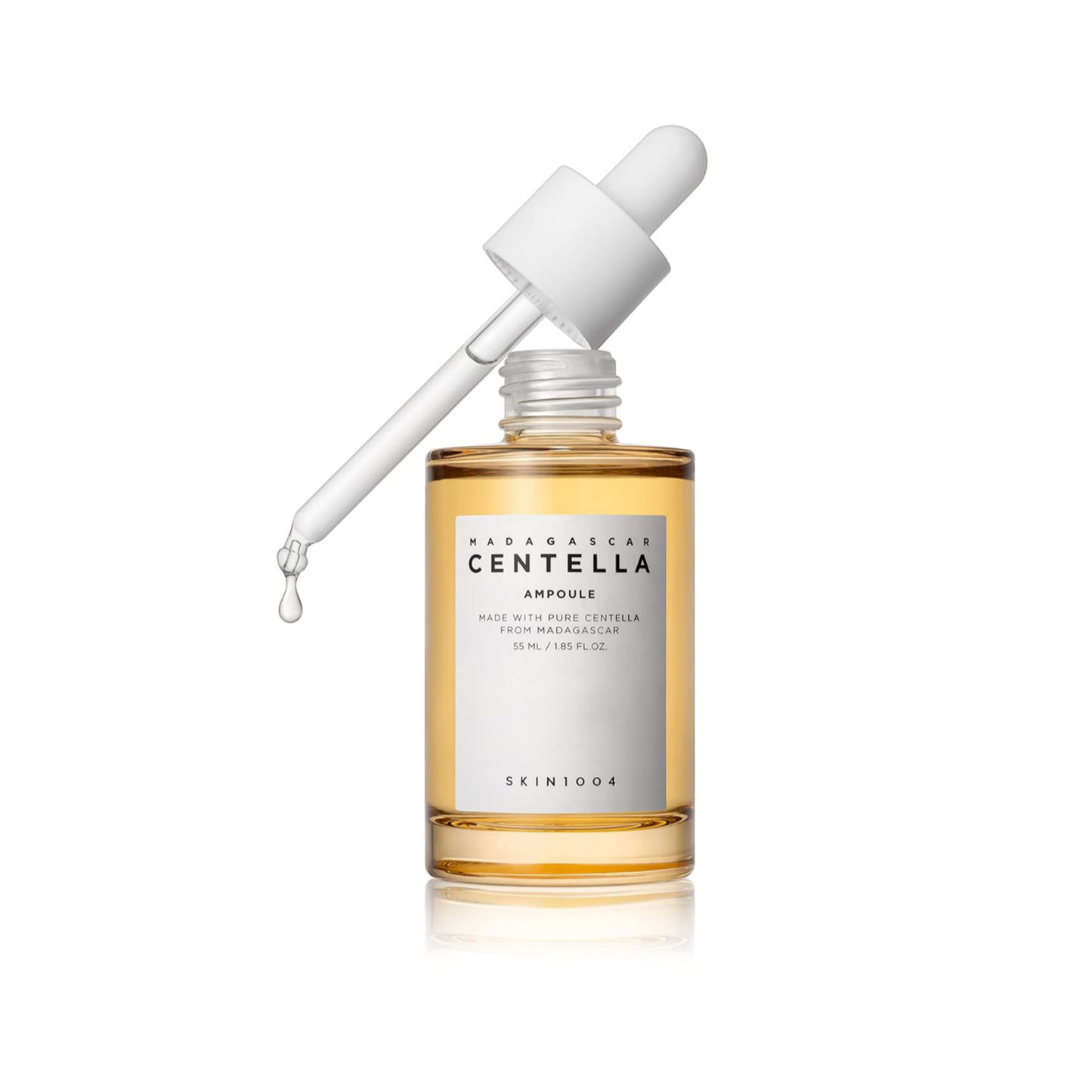 Madagascar Centella Asiatica Ampoule Facial Serum 1.85 Fl.Oz, 55Ml, Soothes Acne Prone and Sensitive Skin
