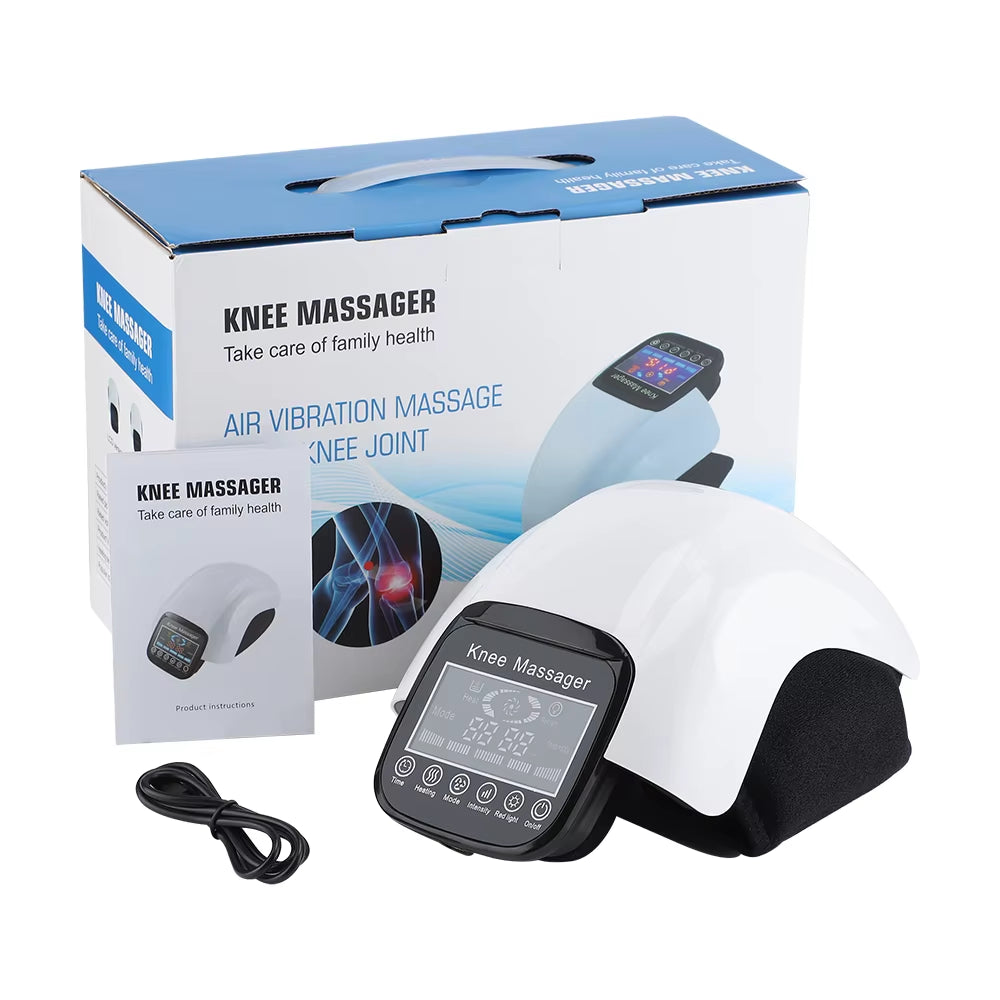 Electric Heating Knee Massager Air Pressure Vibration Infrared Joint Pads Physiotherapy Instrument Pain Relief Health Care
