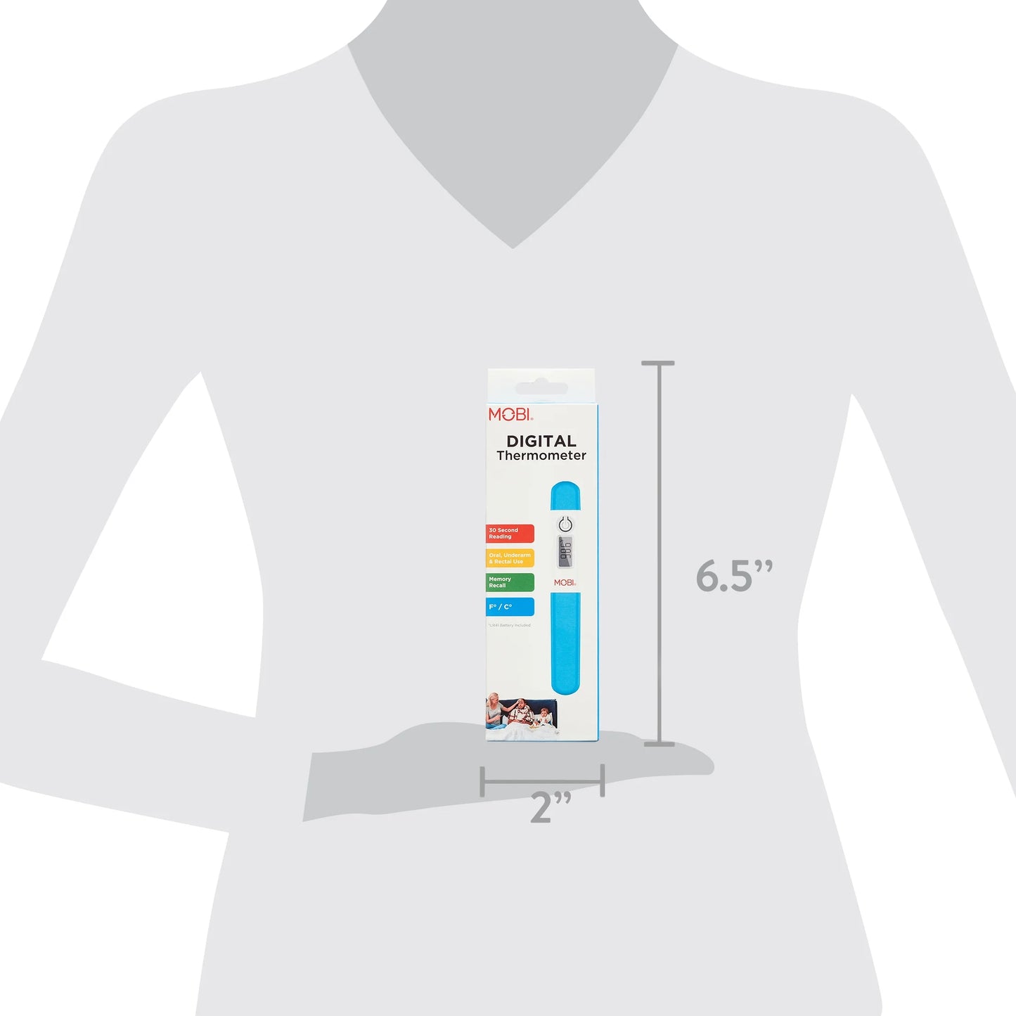 Oral Digital Health Thermometer, Oral, Underarm & Rectal, Thermometer for Adults, Oral Thermometer for Fever, Rectum Armpit Reading Thermometer for Baby Kids and Adults