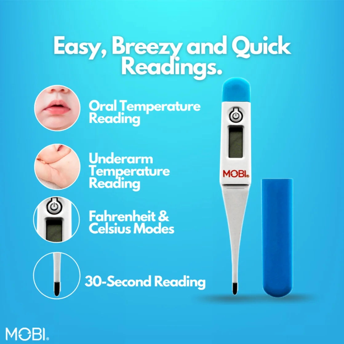 Oral Digital Health Thermometer, Oral, Underarm & Rectal, Thermometer for Adults, Oral Thermometer for Fever, Rectum Armpit Reading Thermometer for Baby Kids and Adults