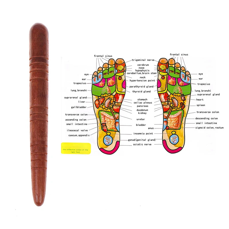 Wooden Foot Spa Physiotherapy Reflexology Thai Foot Massage