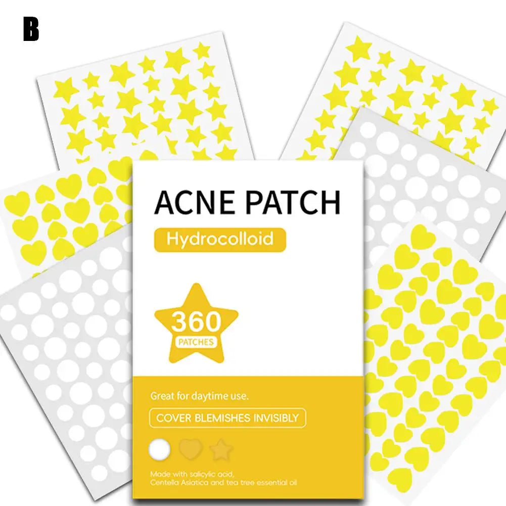 360Pcs Colorful Invisible Pimple Removal Anti-Acne Patches