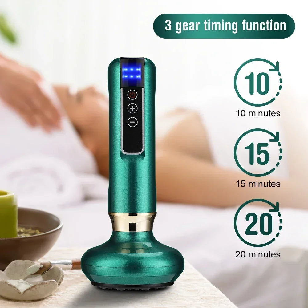 Tricolor Electric Massager GuaSha Anti Cellulite Vacuum Suction Cup