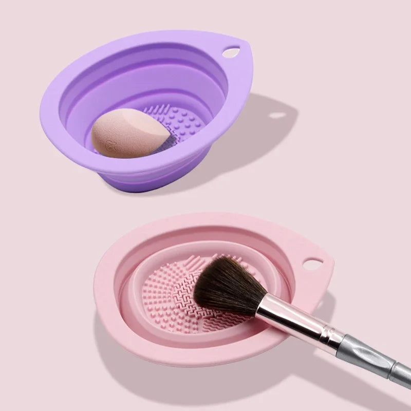 Silicone Makeup Brush Cleaner Foldable Cosmetic Brush