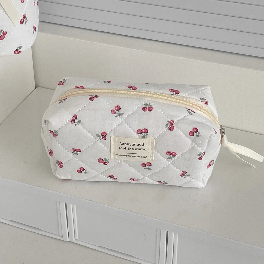Fashion Cherry Tote Women Makeup Bag