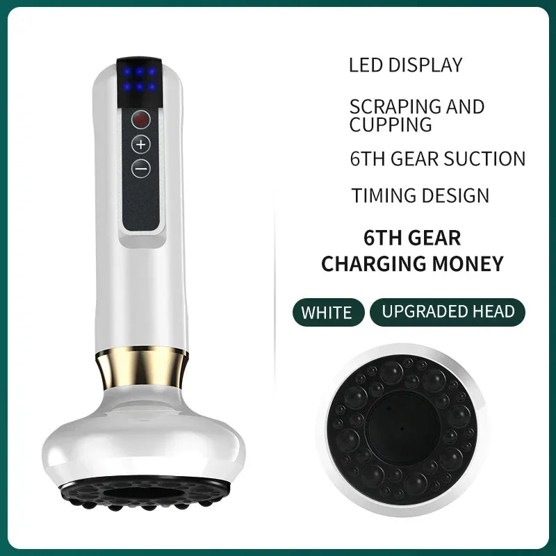 Tricolor Electric Massager GuaSha Anti Cellulite Vacuum Suction Cup