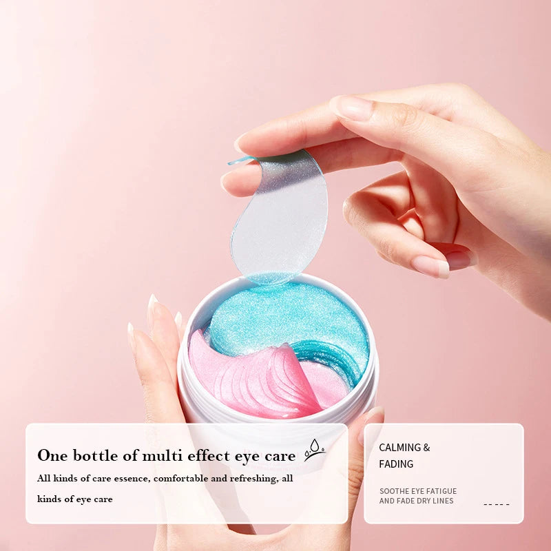 60Pcs Hyaluronic Acid Sakura Collagen Eye Mask