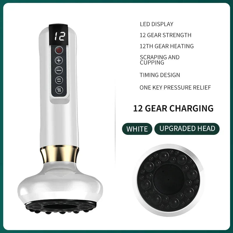 Tricolor Electric Massager GuaSha Anti Cellulite Vacuum Suction Cup