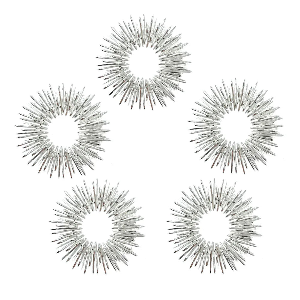 5pcs/Lot Finger Massage Ring Acupuncture Ring