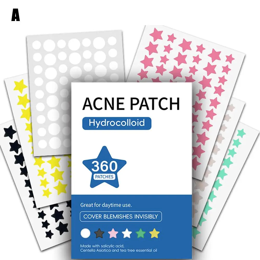 360Pcs Colorful Invisible Pimple Removal Anti-Acne Patches
