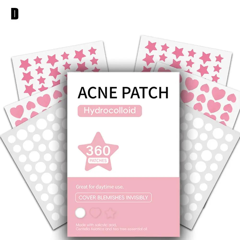 360Pcs Colorful Invisible Pimple Removal Anti-Acne Patches