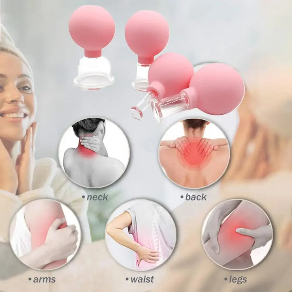 Vacuum Cupping Glass Jar Cellulite Massager