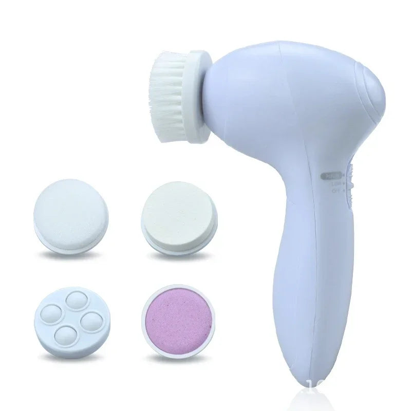5-in-1 Facial Cleanser and Massager – Multi-Function Skin Care Tool for Deep Cleansing and Rejuvenation