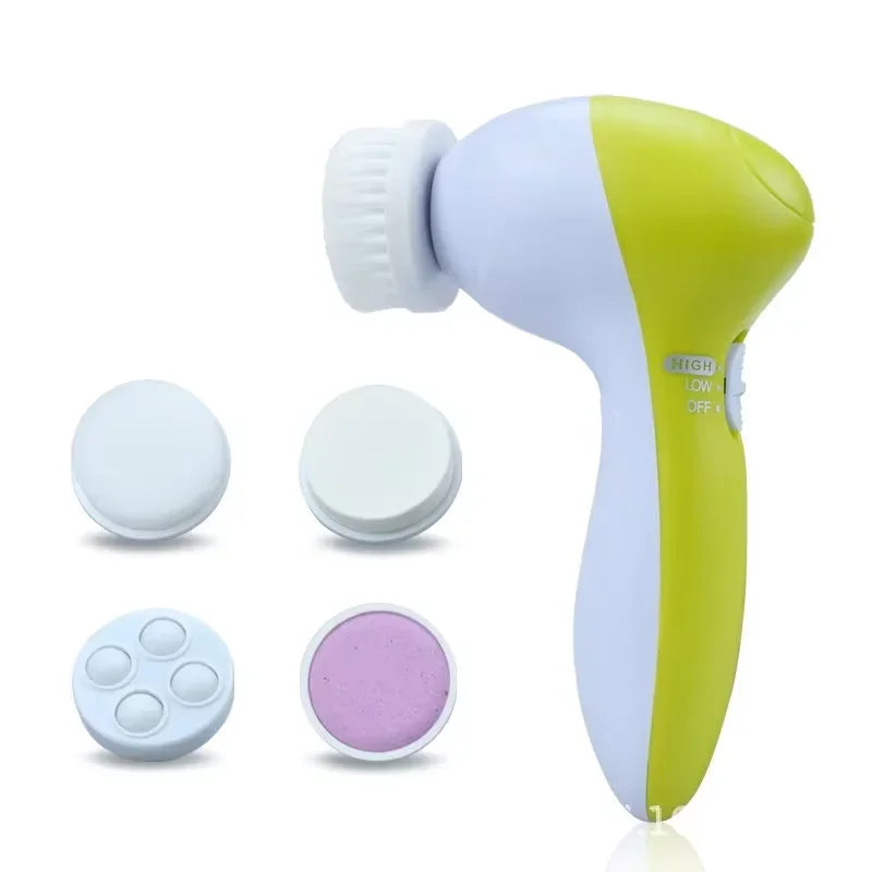 5-in-1 Facial Cleanser and Massager – Multi-Function Skin Care Tool for Deep Cleansing and Rejuvenation
