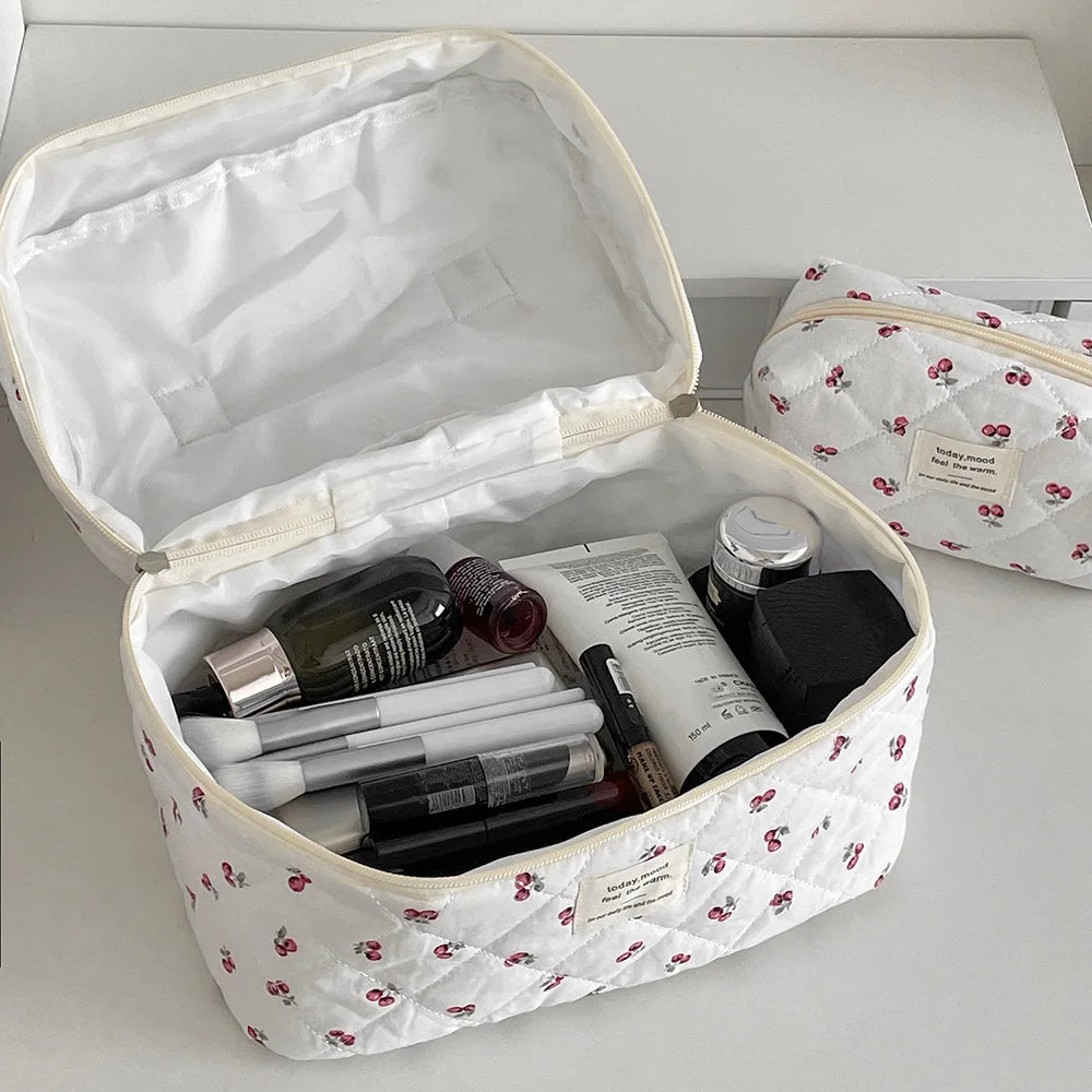 Fashion Cherry Tote Women Makeup Bag