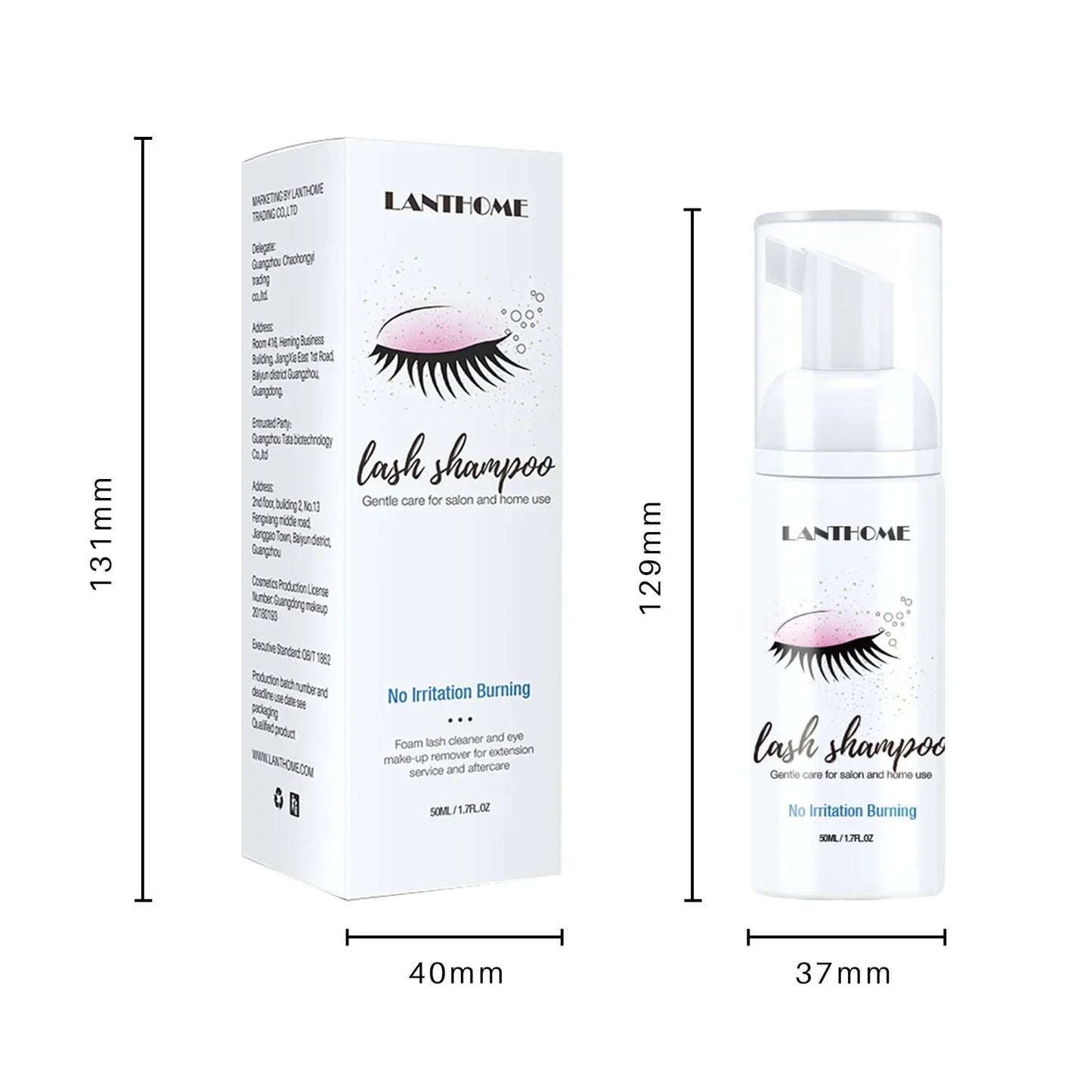 50ml Lanthome Eyelash Extension Shampoo