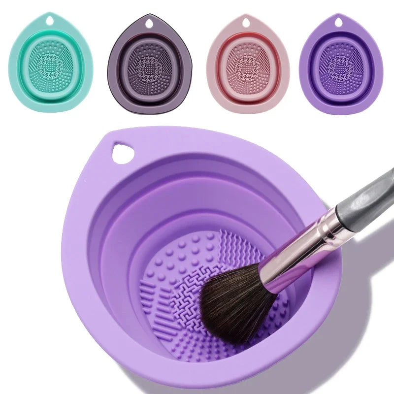 Silicone Makeup Brush Cleaner Foldable Cosmetic Brush