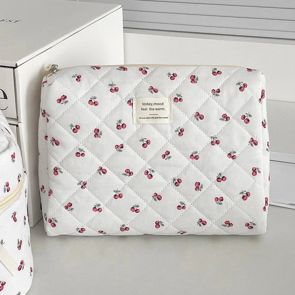 Fashion Cherry Tote Women Makeup Bag