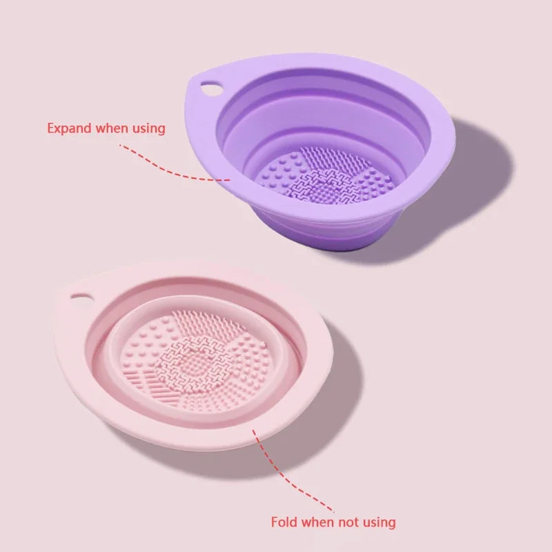 Silicone Makeup Brush Cleaner Foldable Cosmetic Brush