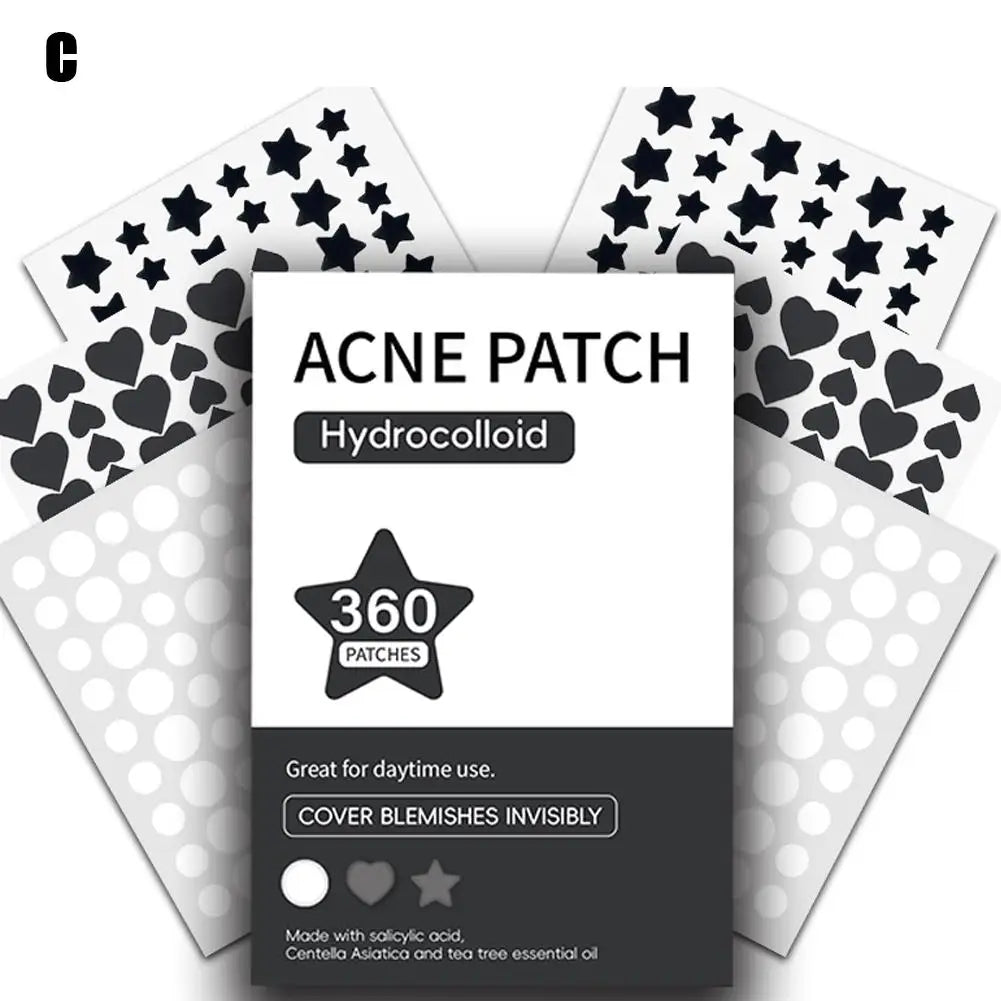 360Pcs Colorful Invisible Pimple Removal Anti-Acne Patches