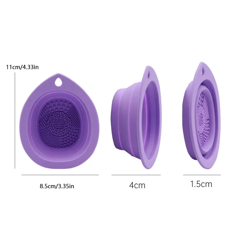 Silicone Makeup Brush Cleaner Foldable Cosmetic Brush