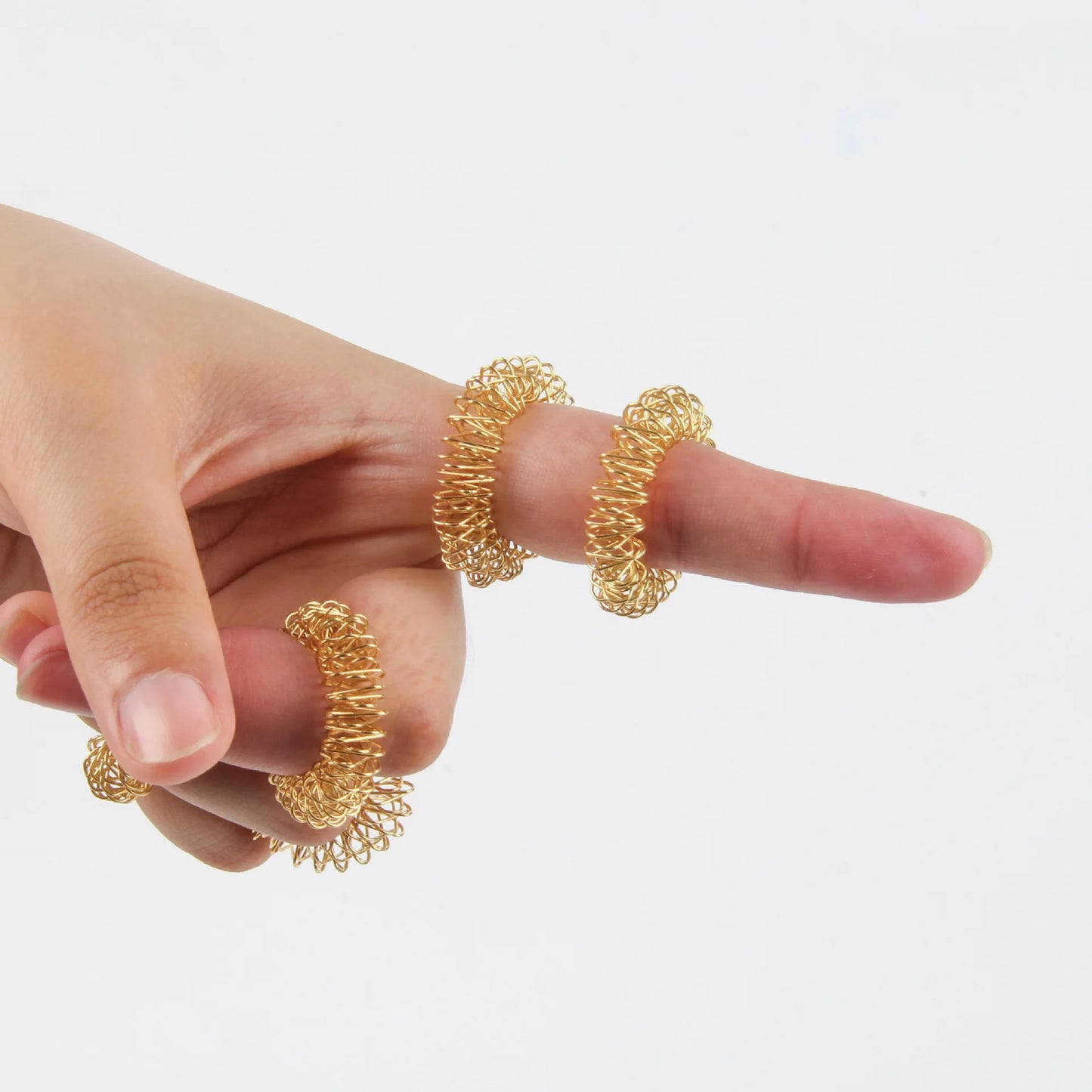 5pcs/Lot Finger Massage Ring Acupuncture Ring