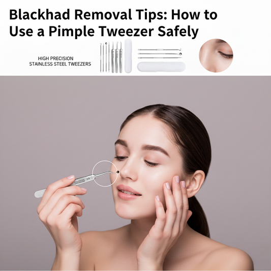 Blackhead Removal Tips: How to Use a Pimple Tweez­er Safely