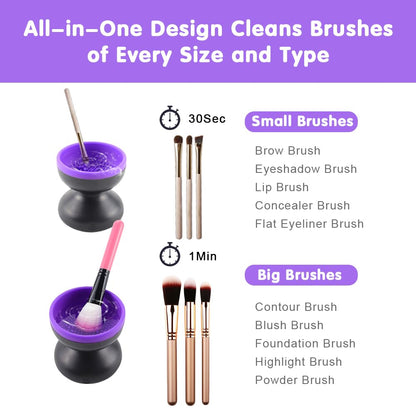 Portable Automatic USB Cosmetic Brush Cleaner Tool