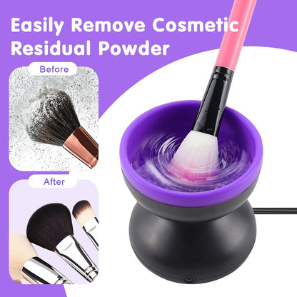 Portable Automatic USB Cosmetic Brush Cleaner Tool