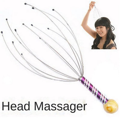 Head Massager Head Scratching Octopus Scalp