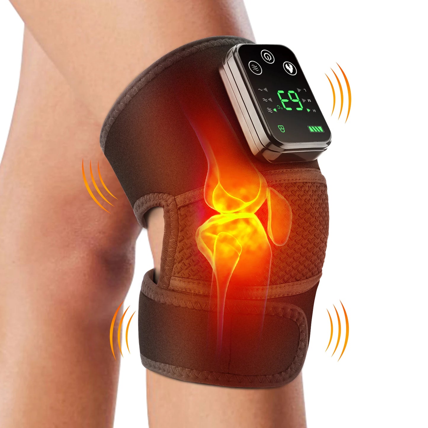 Knee Heating Massager Joint Physiotherapy Hot Compress Vibration Massage