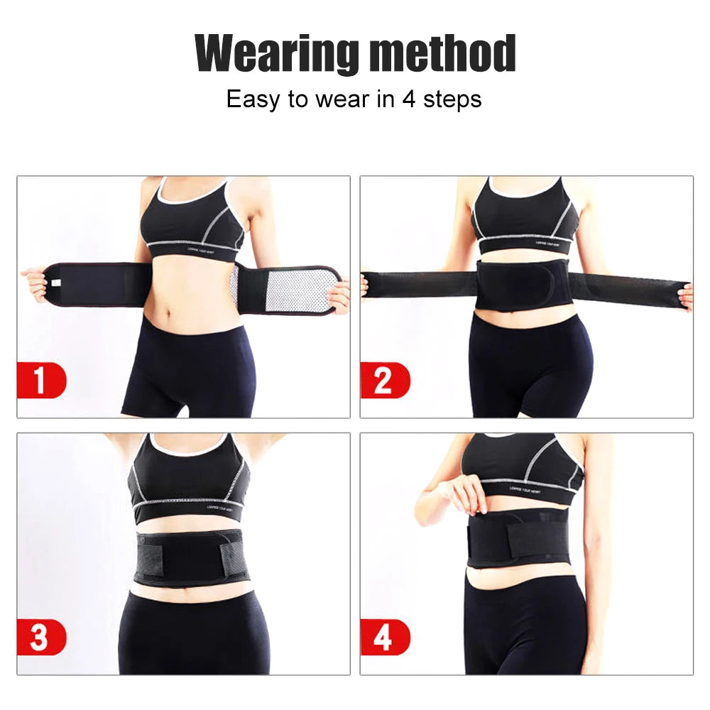 Tourmaline Self-heating Magnetic Therapy Waist Belt