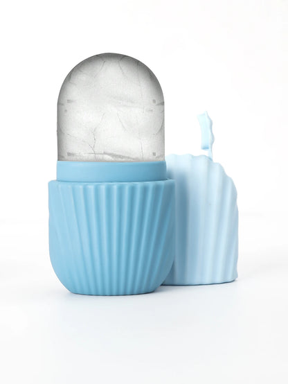 Silicone Ice Roller Massager – Reusable Facial Cooling Tool for Skin Rejuvenation and Puffiness Reduction