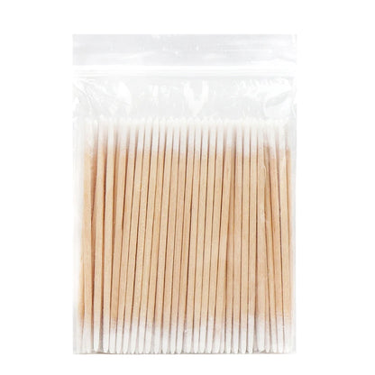 100/300 Pcs Disposable Ultra-Small Cotton Swabs – Lint-Free Micro Brushes for Precision Cleaning