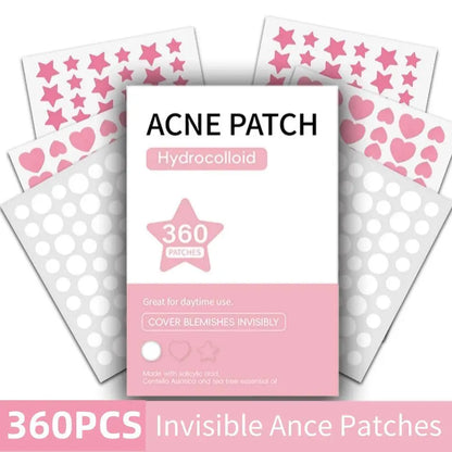 360Pcs Colorful Invisible Pimple Removal Anti-Acne Patches