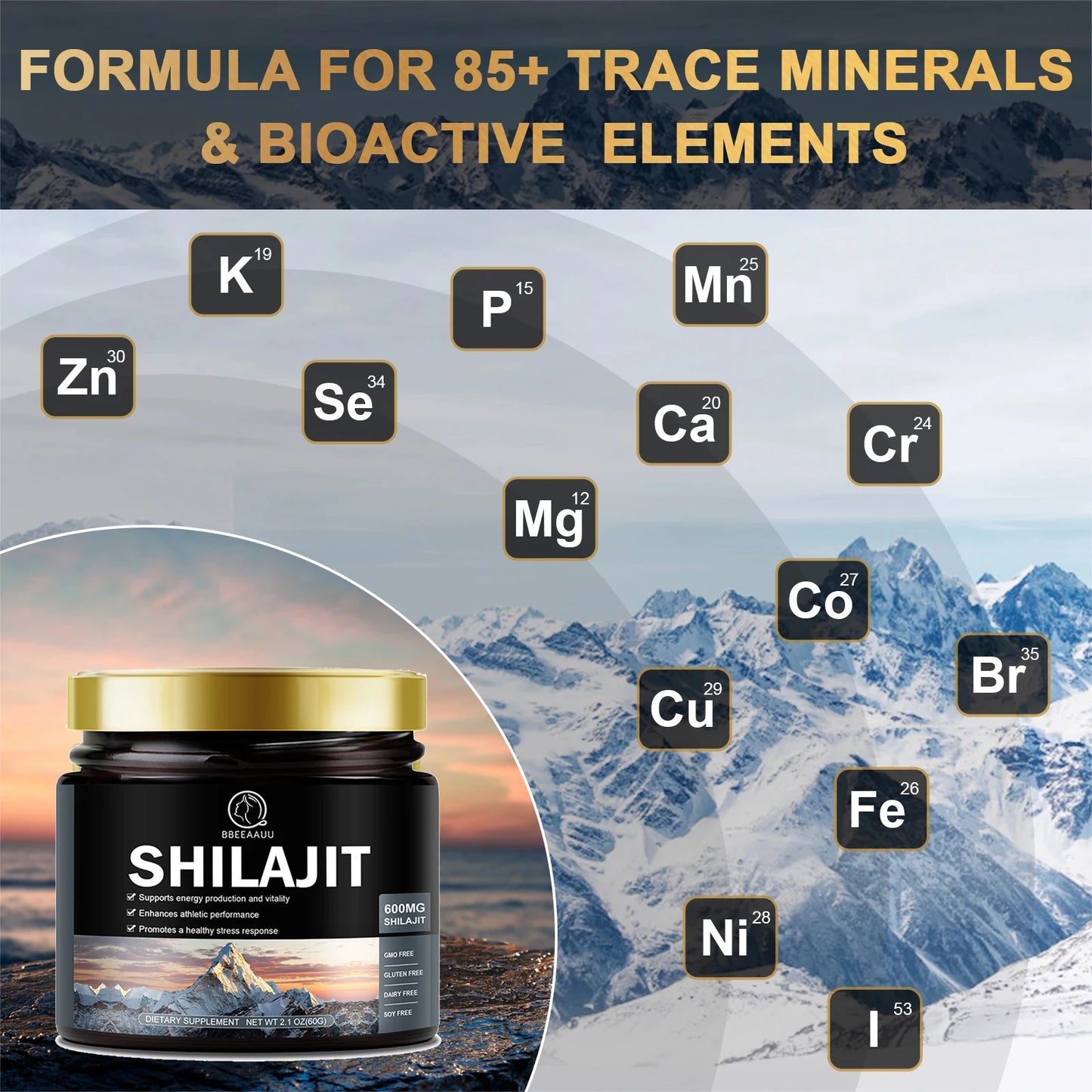 60g 100% Himalaya Pure Shilajit Resin Original Mineral Health Supplement