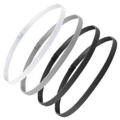 4 Pcs Thick Non-Slip Elastic Sport Headbands