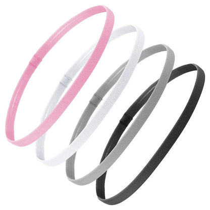 4 Pcs Thick Non-Slip Elastic Sport Headbands