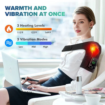 Knee Heating Massager Joint Physiotherapy Hot Compress Vibration Massage