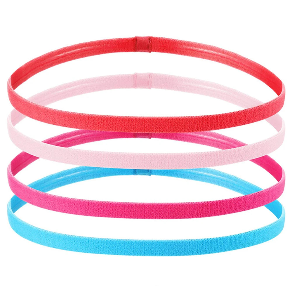 4 Pcs Thick Non-Slip Elastic Sport Headbands