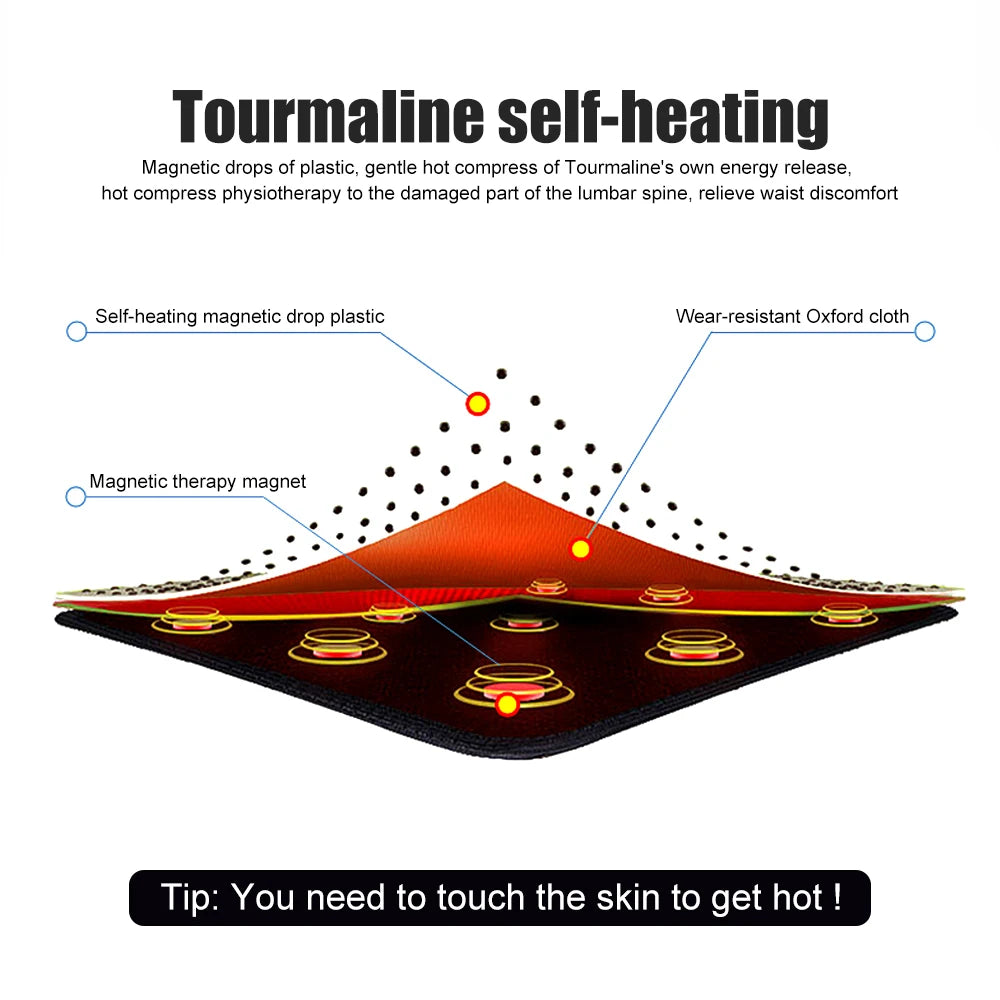 Tourmaline Self-heating Magnetic Therapy Waist Belt