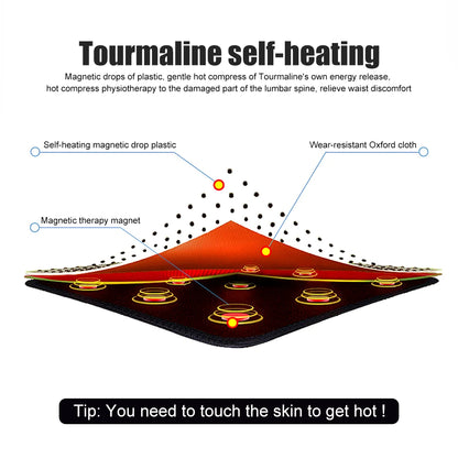 Tourmaline Self-heating Magnetic Therapy Waist Belt