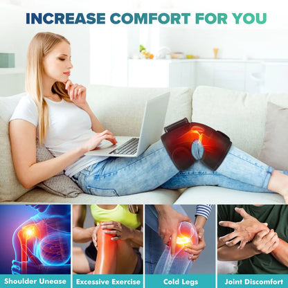 Knee Heating Massager Joint Physiotherapy Hot Compress Vibration Massage