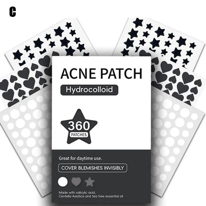 360Pcs Colorful Invisible Pimple Removal Anti-Acne Patches