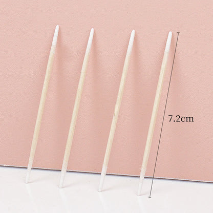 100/300 Pcs Disposable Ultra-Small Cotton Swabs – Lint-Free Micro Brushes for Precision Cleaning