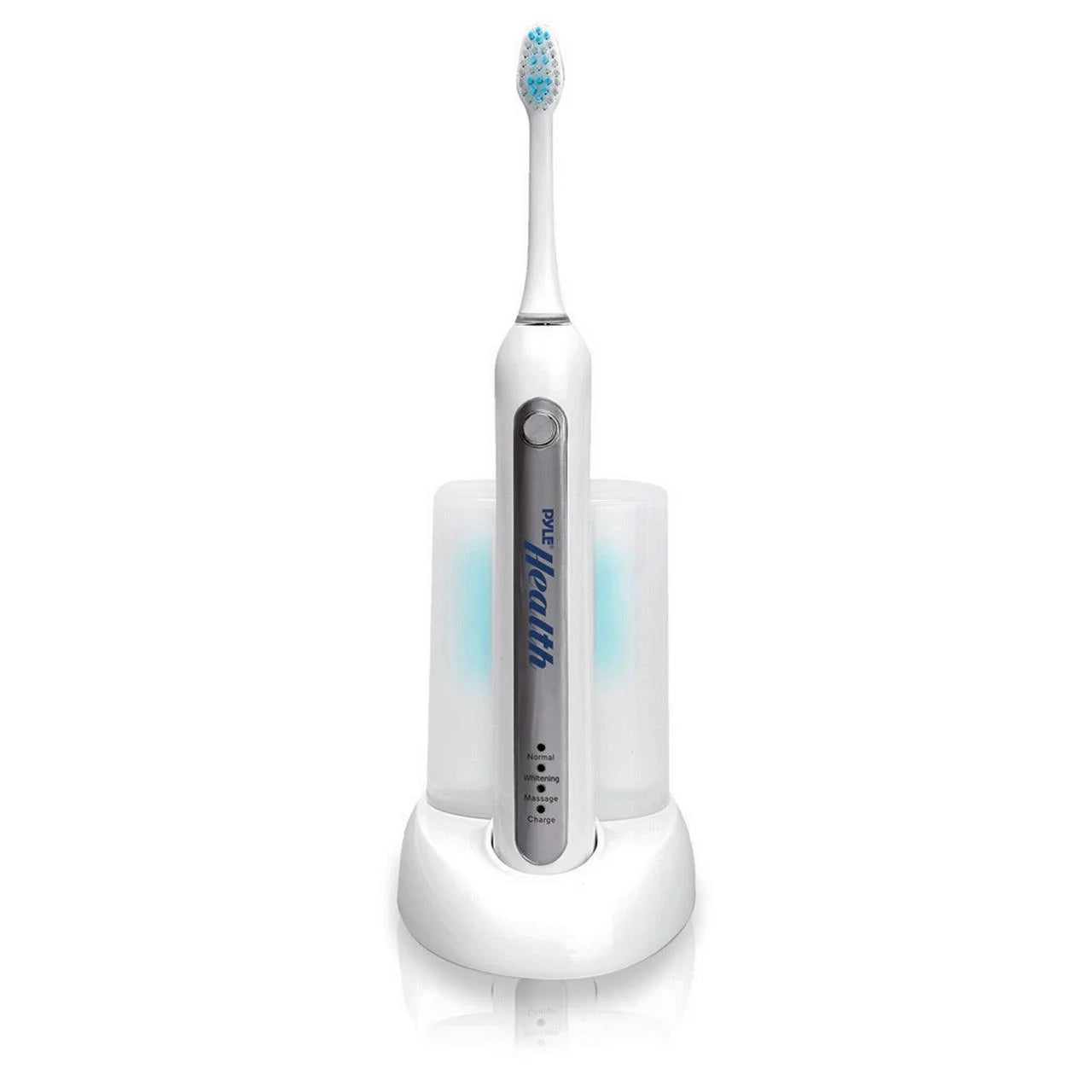 -HEALTH PHLTBS51WT -  Health Ultrasonic Wave Reable Electric Toothbrush with Automatic Dock Base, Ultraviolet Brush Head Sanitizer and Ultra Quiet Operation (White)