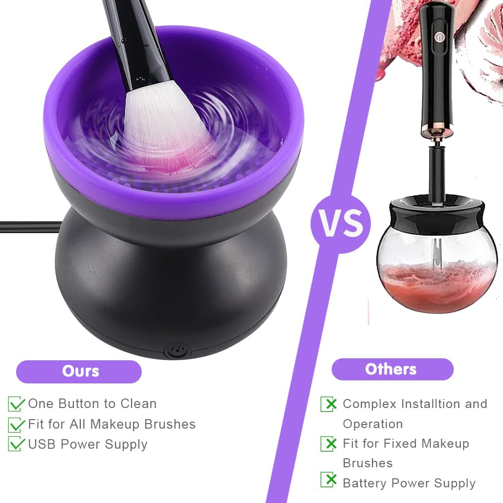 Portable Automatic USB Cosmetic Brush Cleaner Tool